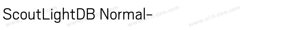 ScoutLightDB Normal字体转换